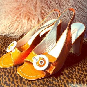 Miu Mui Vintage sandal sling backs